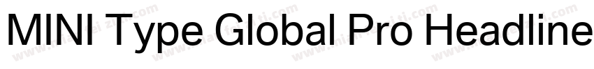 MINI Type Global Pro Headline字体转换